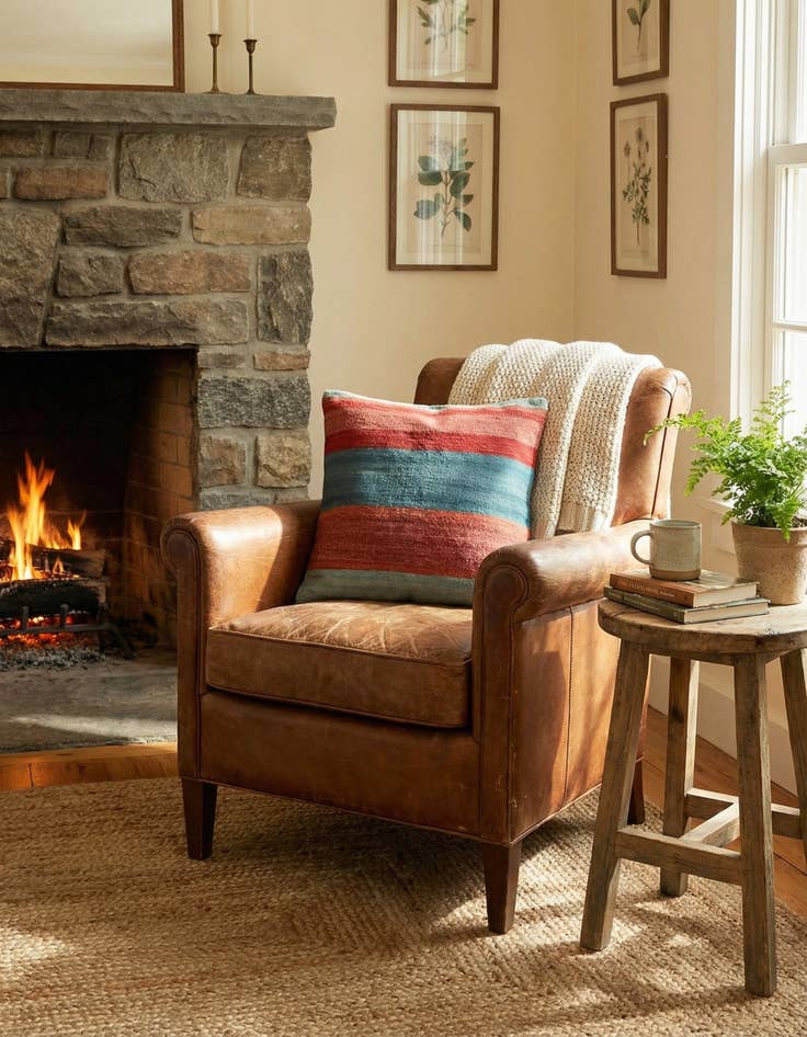 Detail image of  2' 5 x 2' 6  Hand Woven Pillow Wool Square Rug