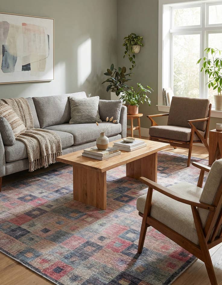 Detail image of 7' 3 x 10'  Washable Sisu Rug