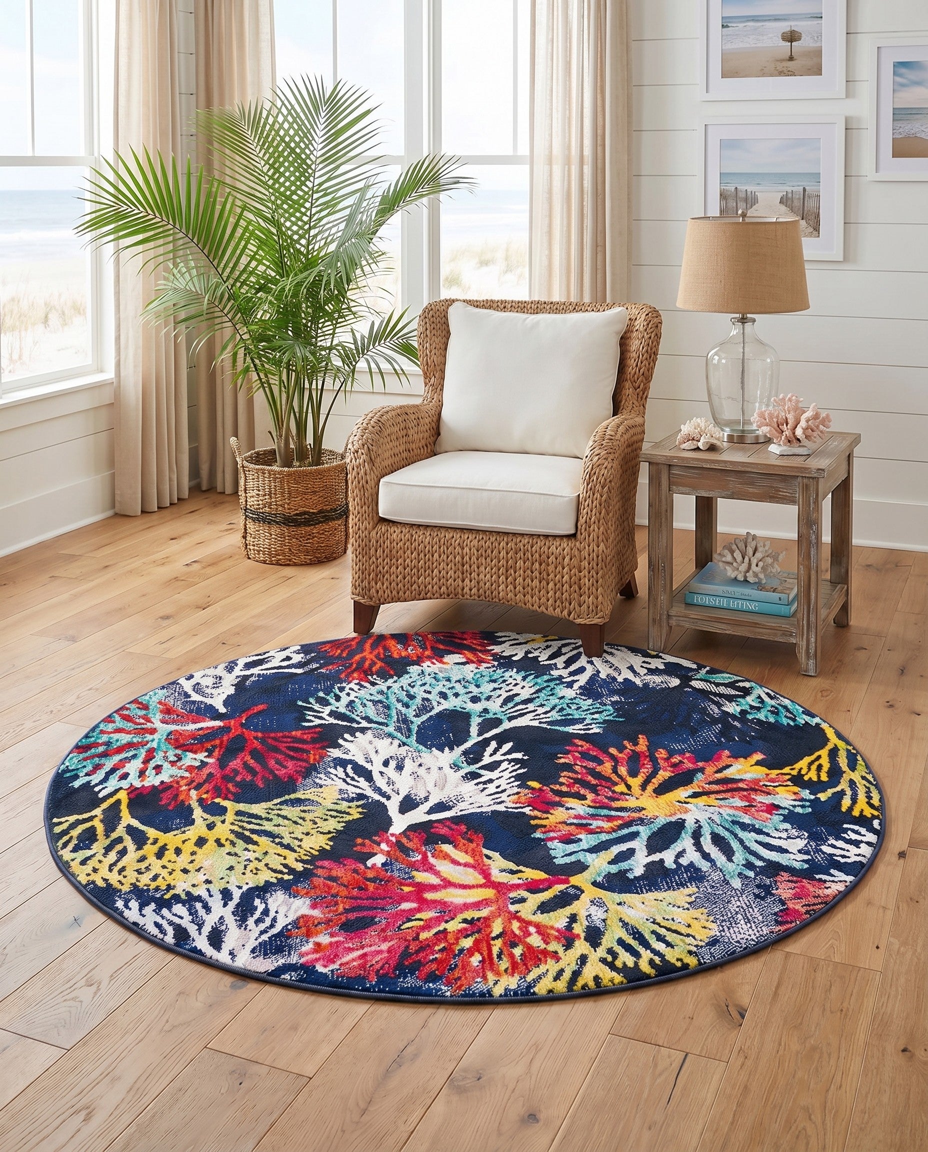 4' x 4' Ariel Round Rug
