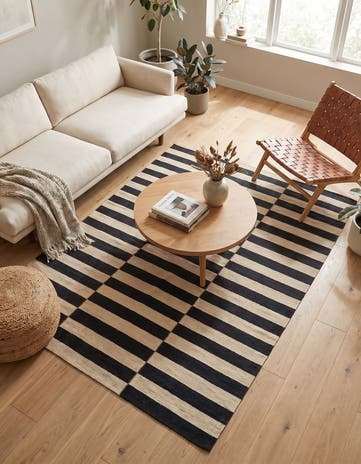 4' 3 x 6' Hand Woven Kilim Modern Wool Rug