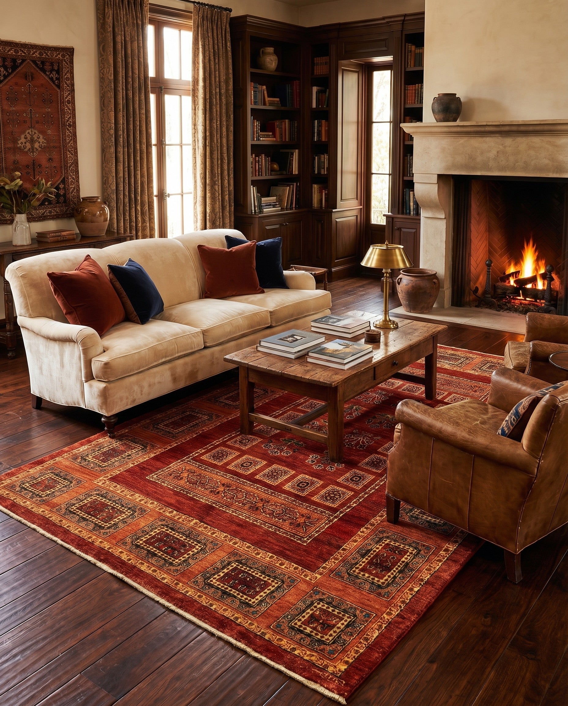 4' 9 x 7' 10 Luribaft Wool Rug