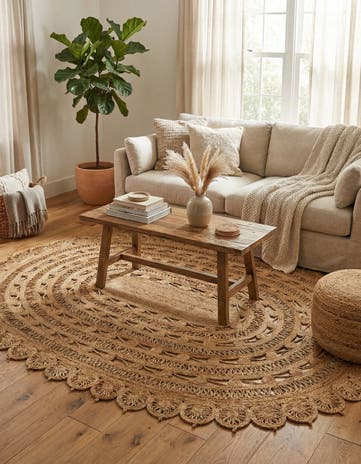 7' 10 x 10' Handmade Braided Jute Oval Rug