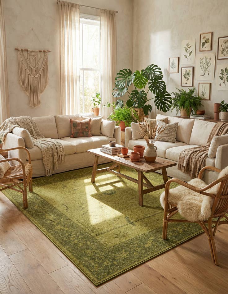 Detail image of  10' x 10' Miranda Square Rug