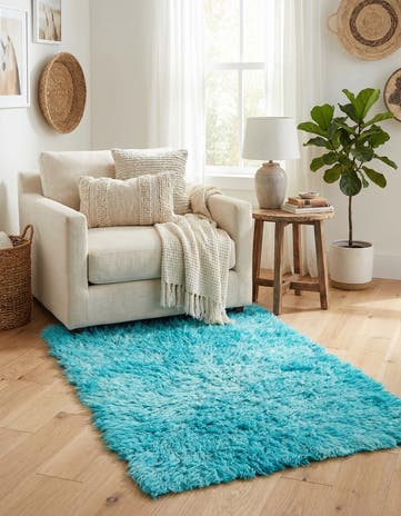 2' 9 x 4' 9 Hand Knotted Moroccan Wool Rug