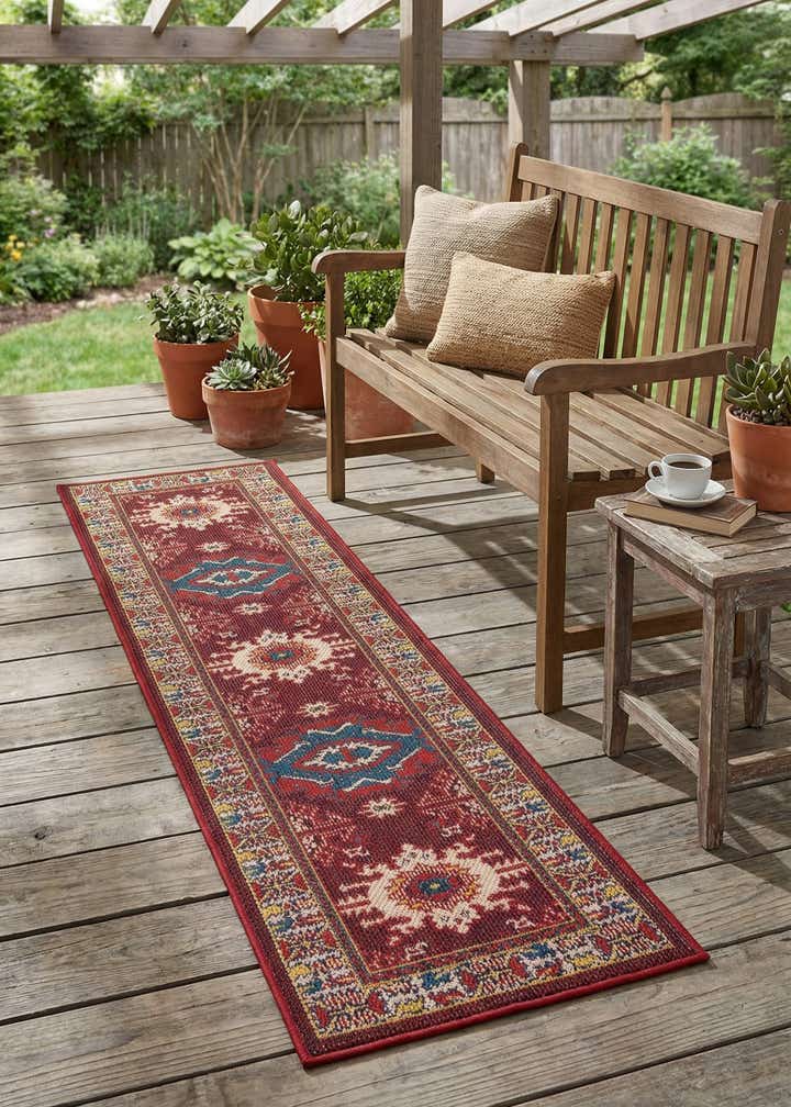 2' x 8' Easy-Clean Baja Indoor / Outdoor Runner Rug