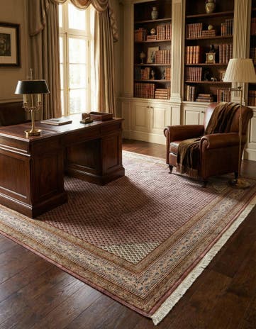 6' 8 x 9' 5 Hand Knotted Mir Wool Rug