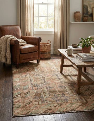 3' 6 x 6' 3 Hand Knotted Ultra Vintage Persian Wool Rug