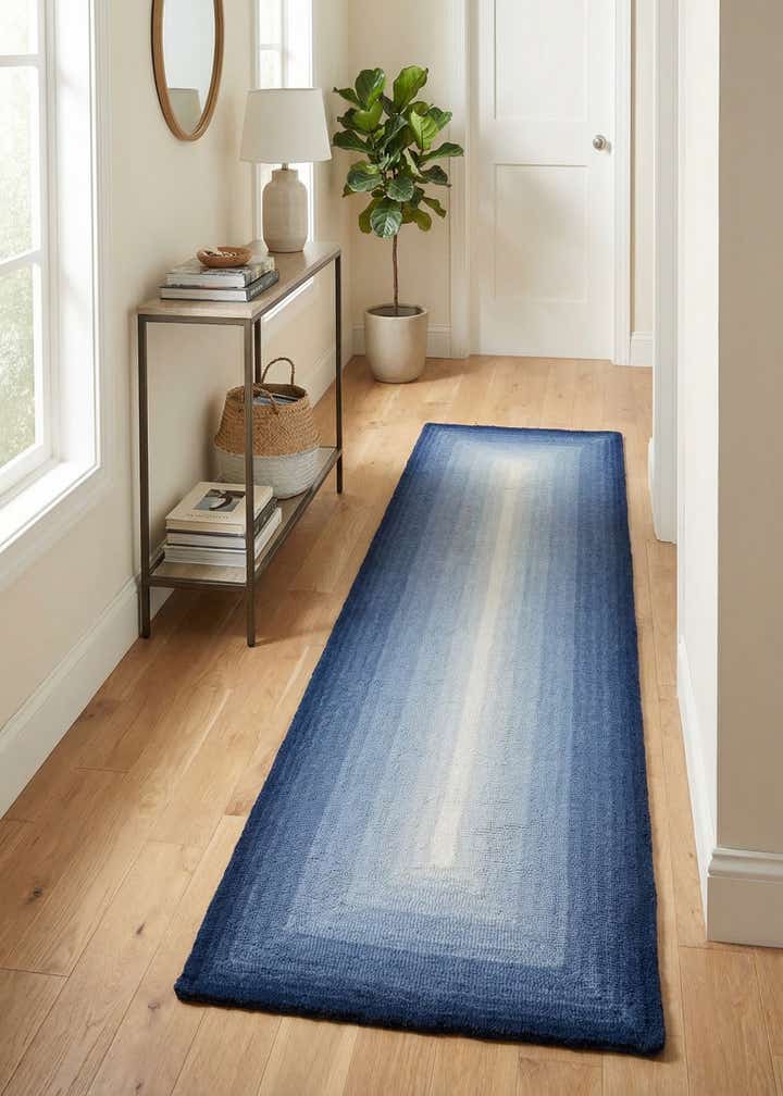 2' x 8' Ombre Wool Runner Rug
