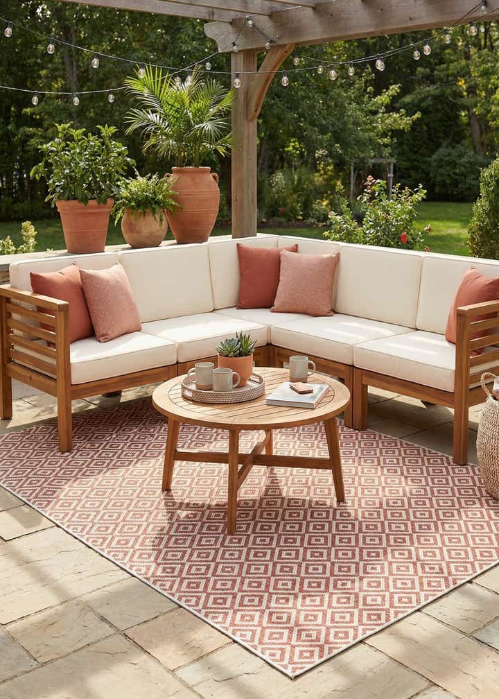 7' x 10' Easy-Clean Jill Zarin Costa Rica Indoor / Outdoor Rug