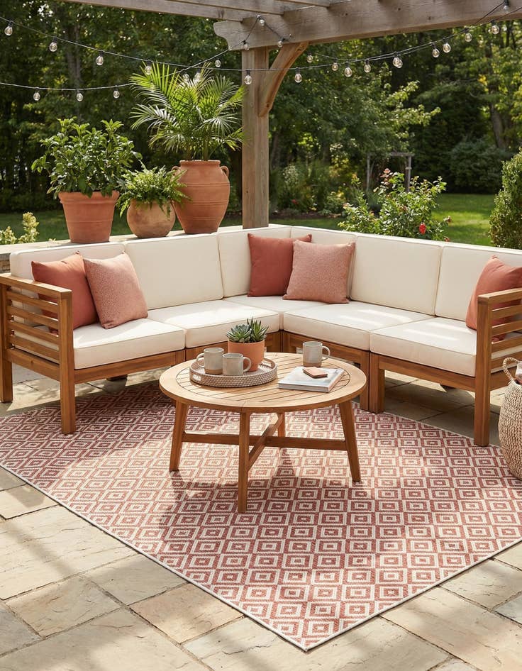 Detail image of 7' x 10'  Washable Jill Zarin Costa Rica Indoor / Outdoor Rug