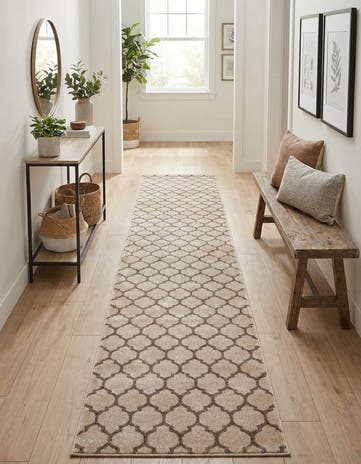 2' 7 x 13' Lattice Runner Rug