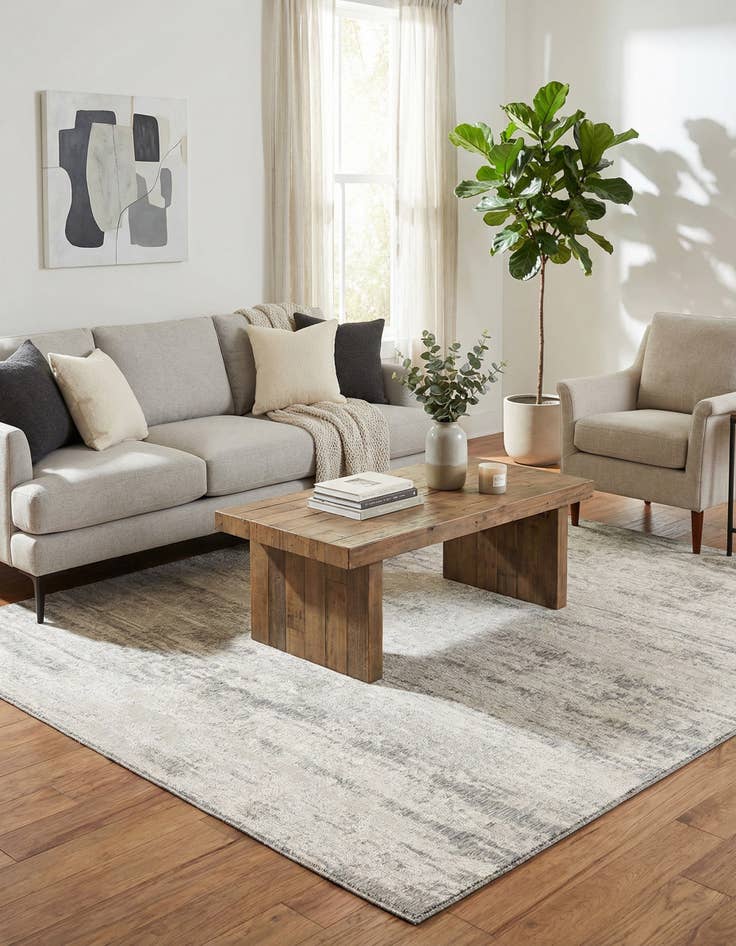 Detail image of 10' x 10'  Washable Modern Indoor / Outdoor Square Rug