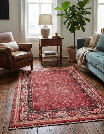 3' 6 x 5' 5 Hand Knotted Ultra Vintage Persian Wool Rug