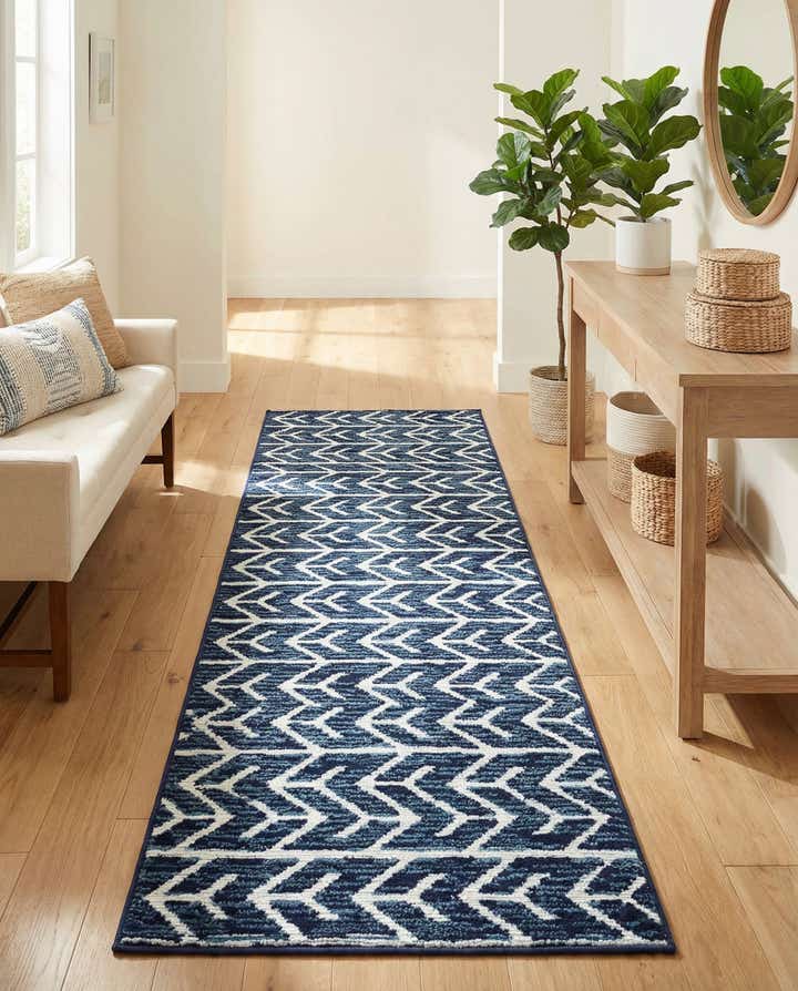 2' 7 x 10' Easy-Clean Sabrina Soto Aston Indoor / Outdoor Runner Rug