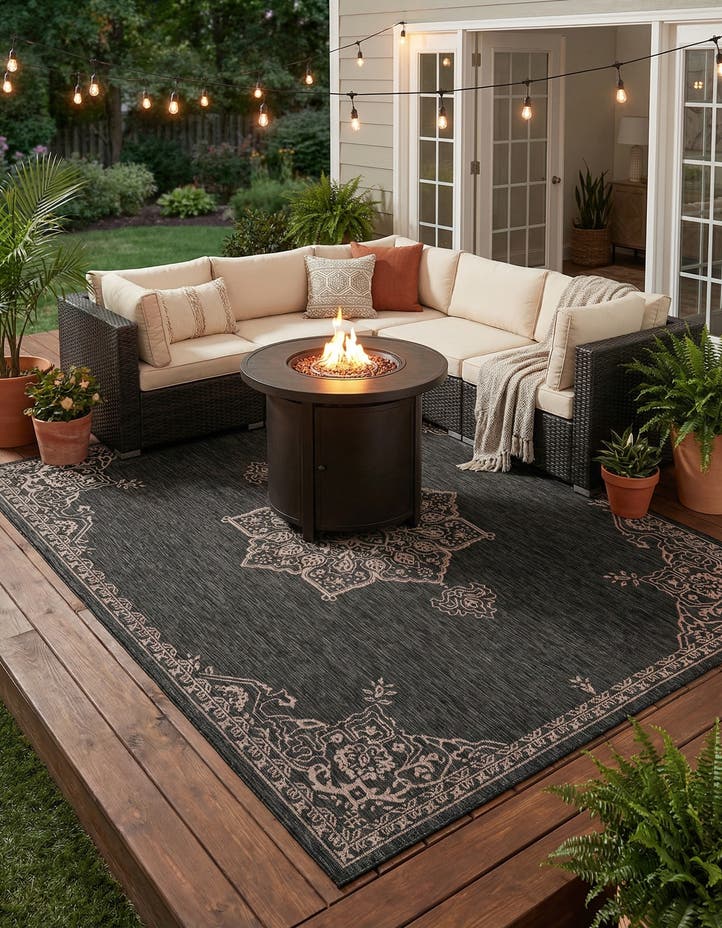 9' x 12' Easy-Clean Traditional Indoor / Ou...