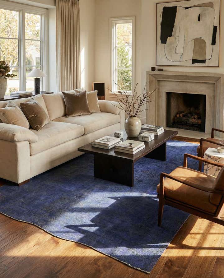 6' 7 x 9' 8 Hand Knotted Ultra Vintage Persian Wool Rug
