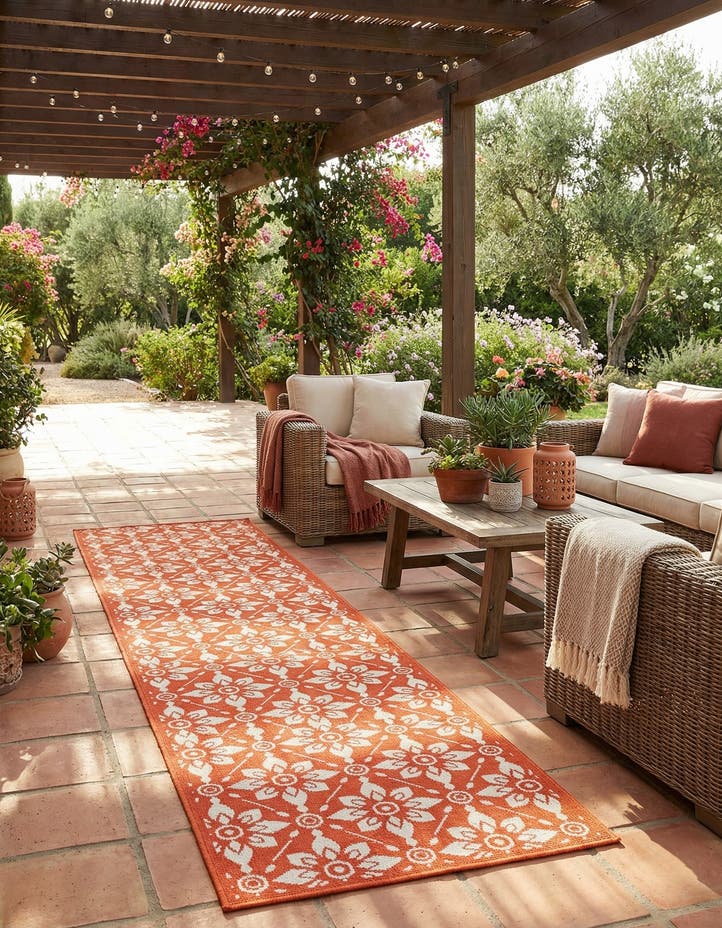 2' 7 x 12' Easy-Clean Lattice Indoor / Outdoo...