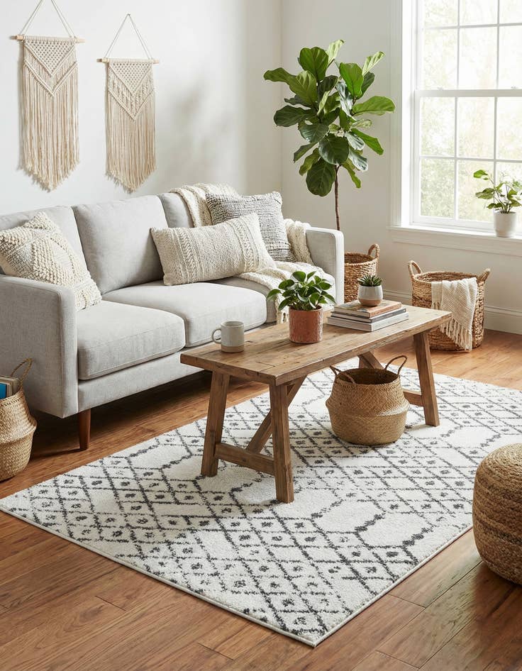 Detail image of  3' 3 x 5' 3 Paxon Trellis Rug