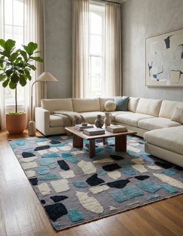 8' 3 x 10' 6 Hand Knotted Darya Wool Rug