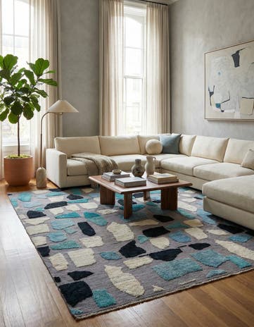 8' 3 x 10' 6 Hand Knotted Darya Wool Rug