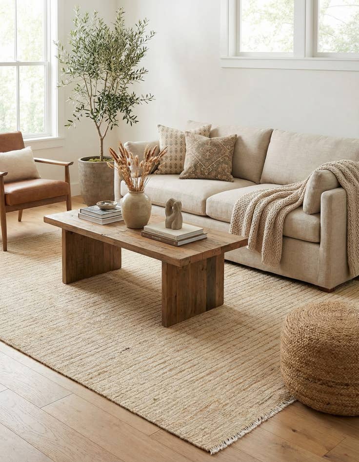 Detail image of 4' 10 x 6' 8  Hand Knotted Moroccan Wool Rug