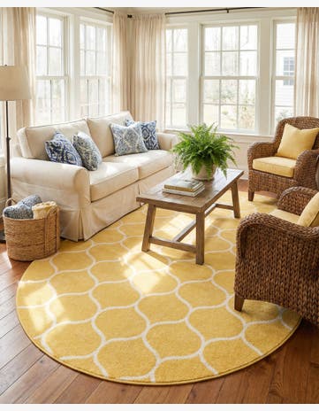 7' 10 x 10' Trellis Frieze Oval Rug