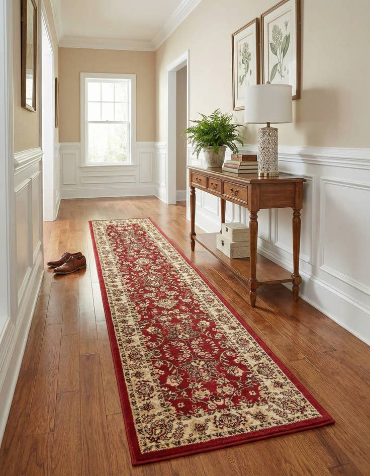 Detail image of 2' 7 x 12' Kashan Design Runner Rug