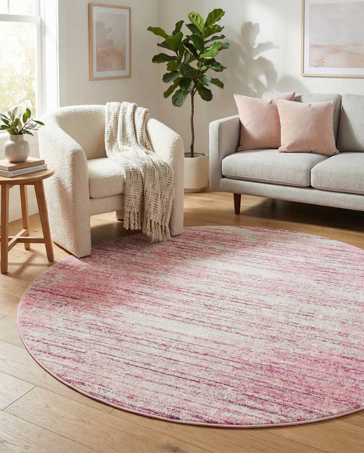 Detail image of Jill Zarin 5' 3 x 5' 3 Uptown Madison Avenue Round Rug