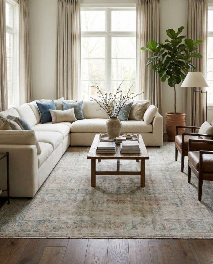 9' 7 x 12' 9 Hand Knotted Ultra Vintage Persian Wool Rug