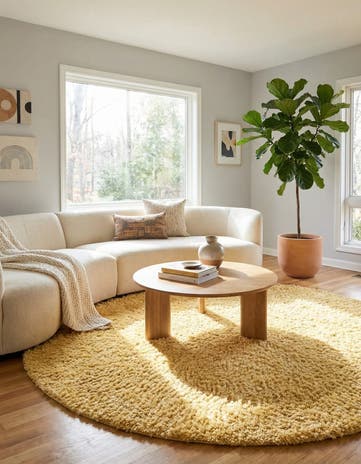 10' x 10' Zermatt Shag Round Rug