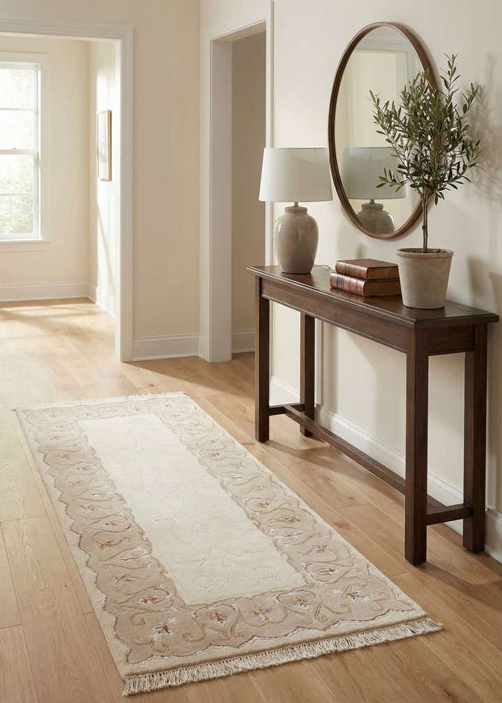 2' 8 x 6' 7 Hand Knotted Darya Wool Runner Rug