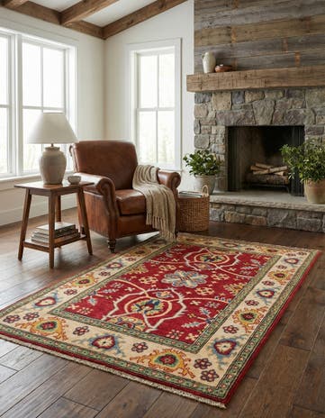 3' 2 x 5' Hand Knotted Kazak Rug