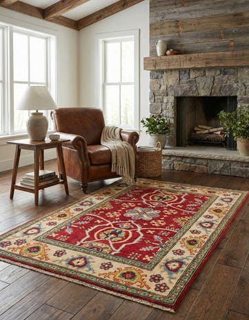 3' 2 x 5' Hand Knotted Kazak Rug