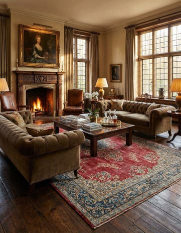 6' 11 x 10' Vintage Royal Wool Rug
