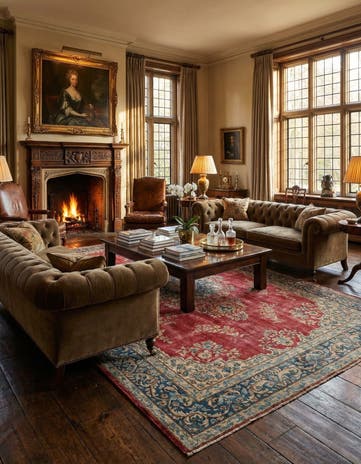 6' 11 x 10' Vintage Royal Wool Rug