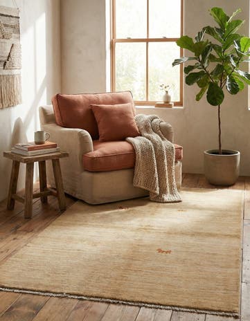 3' 4 x 5' Hand Knotted Kashkuli Gabbeh Wool Rug