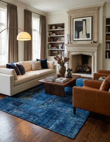7' 3 x 12' Hand Knotted Ultra Vintage Persian Wool Rug