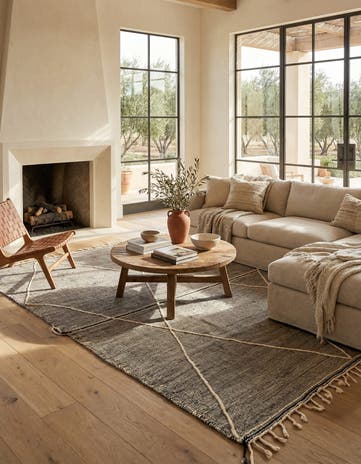 9' 9 x 13' Hand Knotted Moroccan Wool Rug