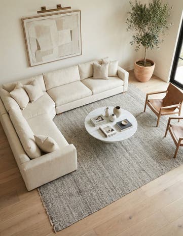 8' 7 x 9' 6 Hand Woven Kilim Modern Wool Rug