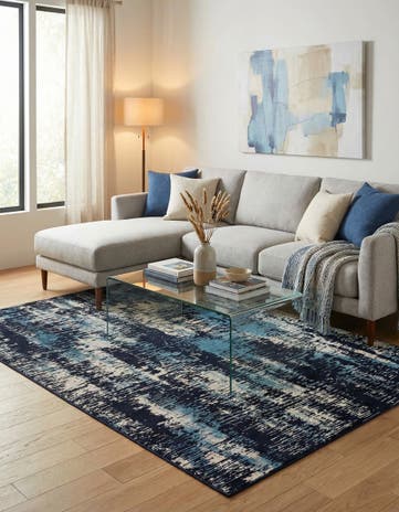 Navy Blue Laguna Rug