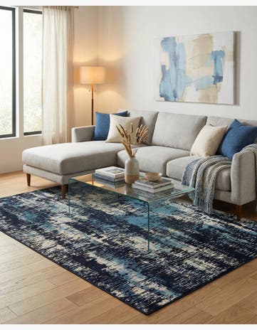 Navy Blue Laguna Rug