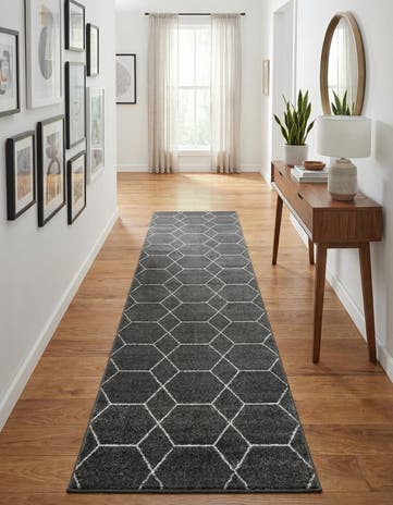 3' 3 x 19' 8 Lattice Frieze Runner Rug