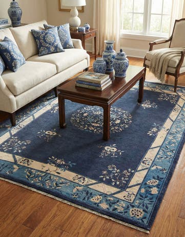 Navy Blue Boutique Rug
