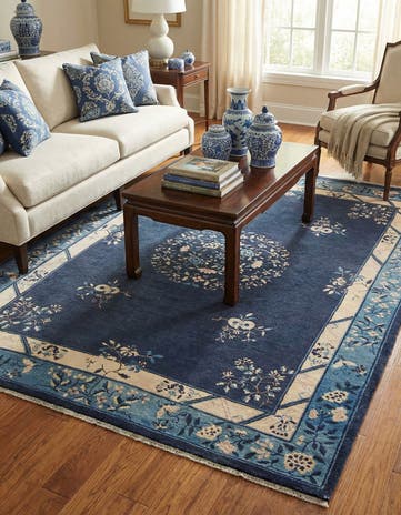 Navy Blue Boutique Rug