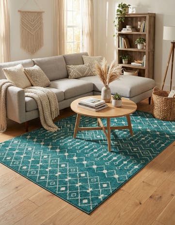 6' x 9' Moroccan Trellis Rug