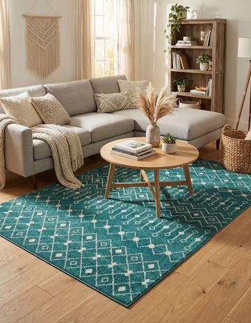 6' x 9' Moroccan Trellis Rug