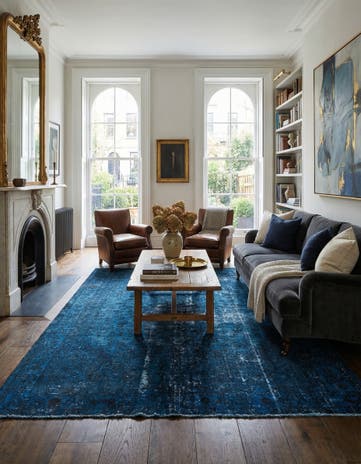 6' 5 x 9' 2 Hand Knotted Ultra Vintage Persian Wool Rug