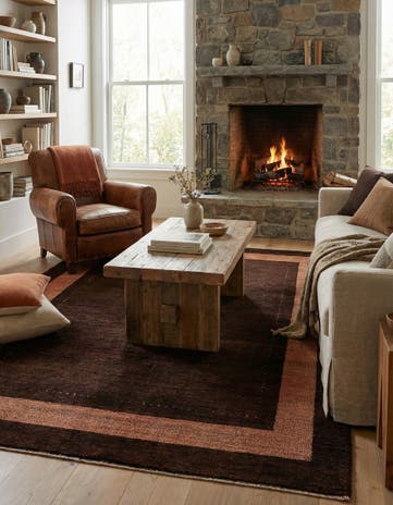 5' x 6' 8 Hand Knotted Kashkuli Gabbeh Wool Rug