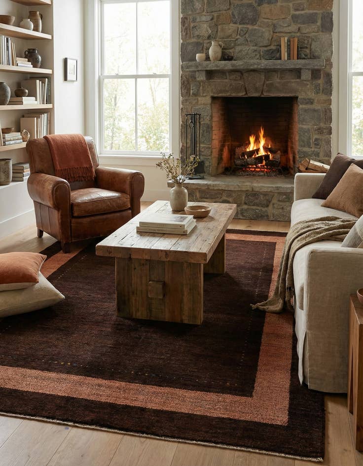 Detail image of 5' x 6' 8  Hand Knotted Kashkuli Gabbeh Wool Rug