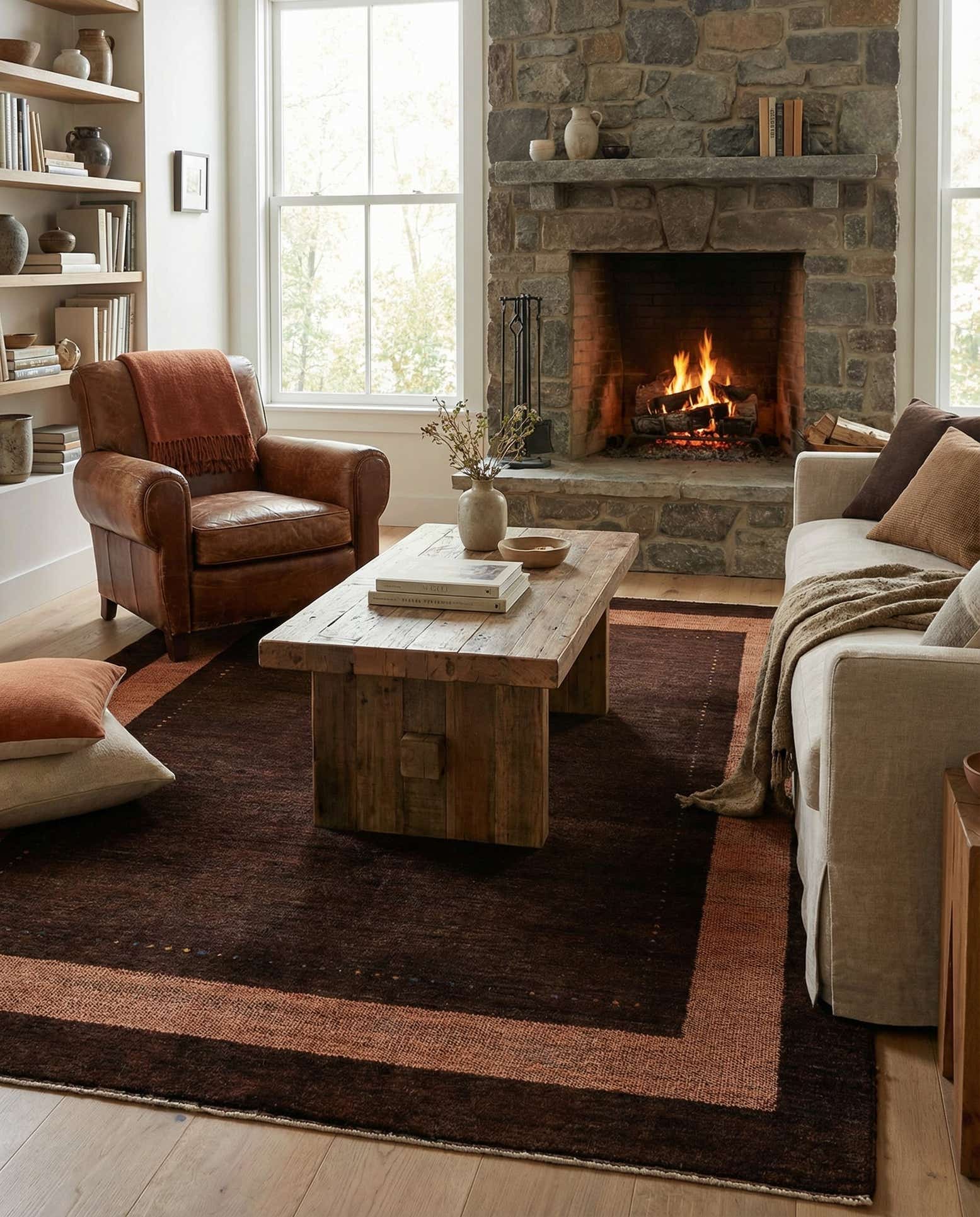 5' x 6' 8 Hand Knotted Kashkuli Gabbeh Wool Rug